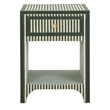 Kora Green Cotton Jute Nightstand