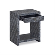 Cassis Mother of Pearl Black Nightstand
