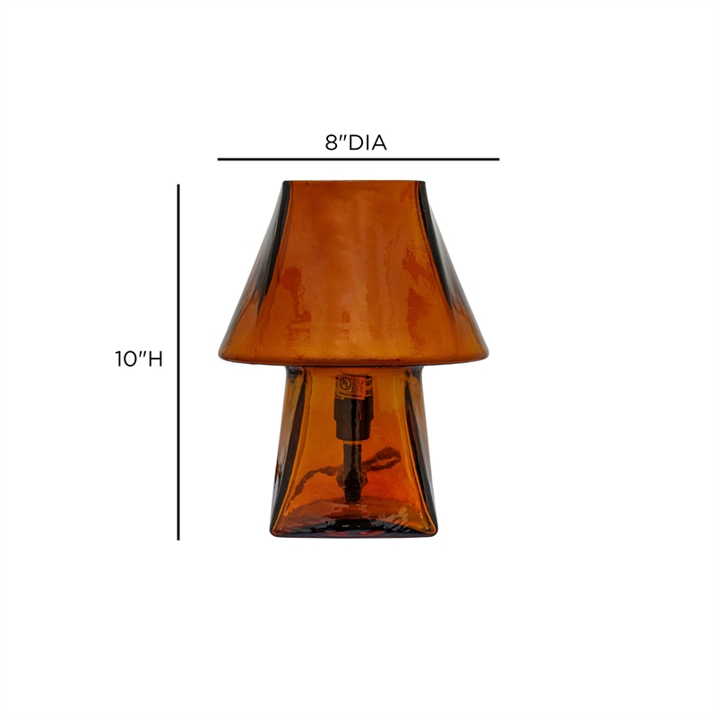 Luca Smokey Glass Mini Lamp