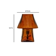 Luca Smokey Glass Mini Lamp