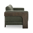 Elyn Olive Green Upcycled Chenille Sofa
