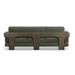 Elyn Olive Green Upcycled Chenille Sofa