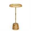 Destin Natural Burl Designer Side Table