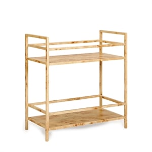 Destin Natural Burl Designer Bar Cart