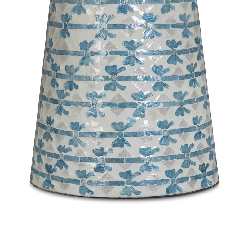 Lady Blue Ribbon Capiz Shell Side Table