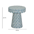 Lady Blue Ribbon Capiz Shell Side Table