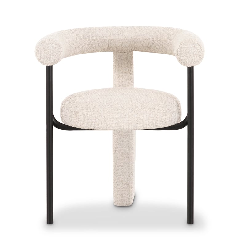 Synn Cream Performance Boucle Dining Chair