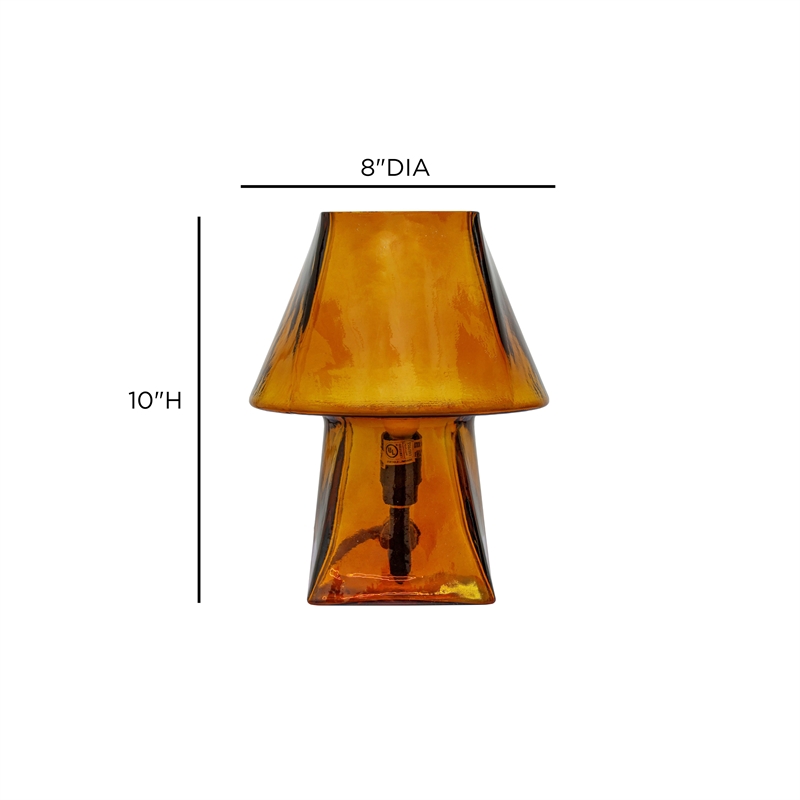 Luca Amber Glass Mini Lamp