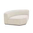 Travie Sand Upcycled Linen Wedge Corner Chair