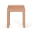 Kora Terracotta Cotton Jute Stool