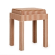 Kora Terracotta Cotton Jute Stool