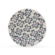 Lorna Stool in Aqua Floral Capiz Shell Motif