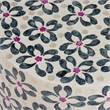 Lorna Stool in Aqua Floral Capiz Shell Motif