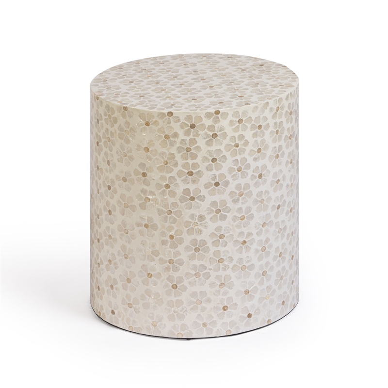 Lorna Stool in Pearl Petal Capiz Shell Motif