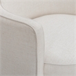 Passe Upcycled Cream Linen Swivel Chair