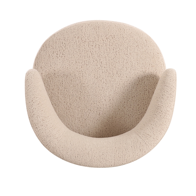 Austin Cream Boucle Swivel Chair
