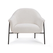 Lua Cream Chenille Accent Chair