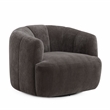 Jasmine Storm Grey Upcycled Chenille Swivel Accent Chair