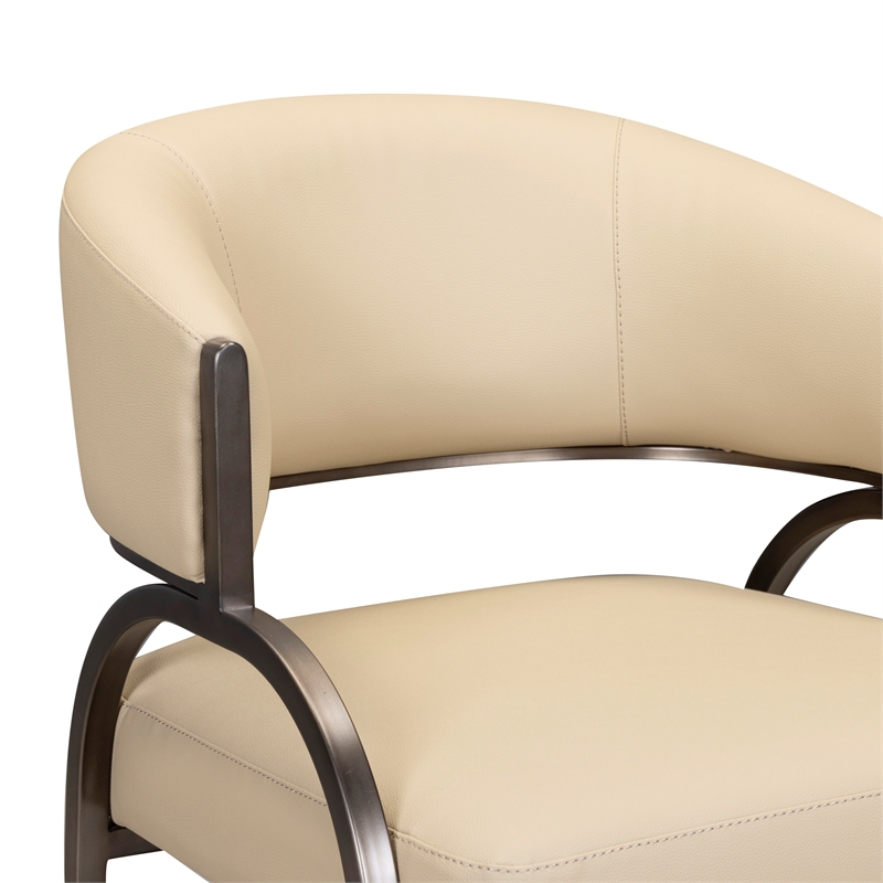 Tatum Taupe Performance Vegan Leather Dining Chair