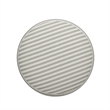 Masha Khaki Striped Linen Stool