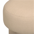 Masha Yellow Homespun Plaid Linen Stool