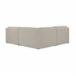 Yvette Warm Grey Boucle 3-Piece L Sectional