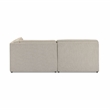 Yvette Warm Grey Boucle 3-Piece L Sectional