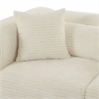 Tarra 4-Piece Fluffy Oversized Cream Corduroy Modular U-Sectional
