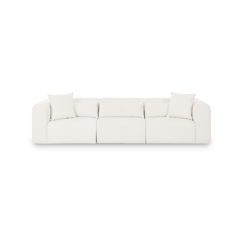 Tarra Cream Chenille Modular Sofa