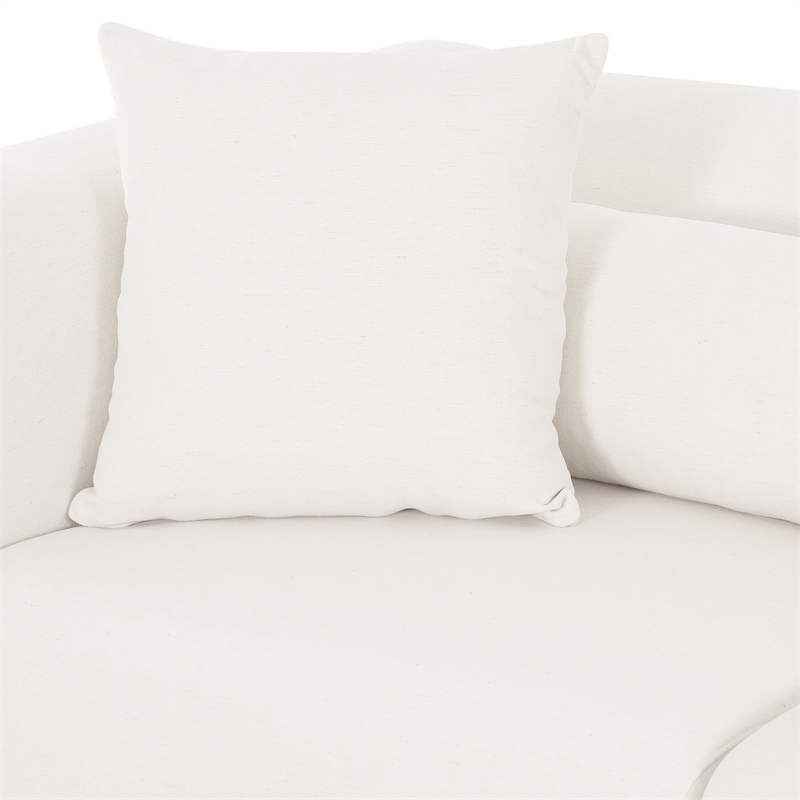 Tarra Cream Chenille Modular Sofa