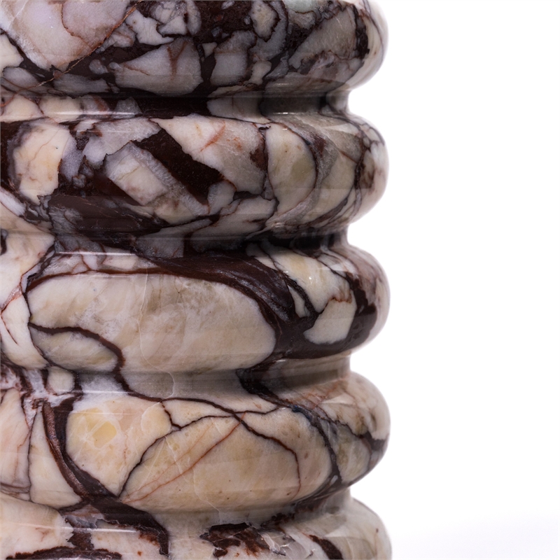Breccia Marble Layered Vase