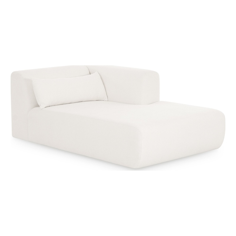 Tarra Cream Chenille Modular RAF Chaise