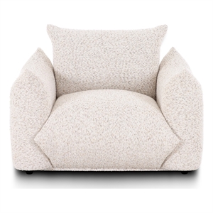 Saint Tropez Nubby Fabric Armchair in Sand