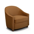 TOV Furniture  Cettie Cognac Velvet Accent Chair