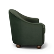 Cettie Green Velvet Accent Chair