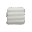 TOV Furniture Gertrude Striped Khaki Linen Ottoman