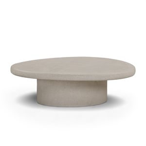 Jade Cream Concrete 34'' Indoor/Outdoor Large Coffee Table