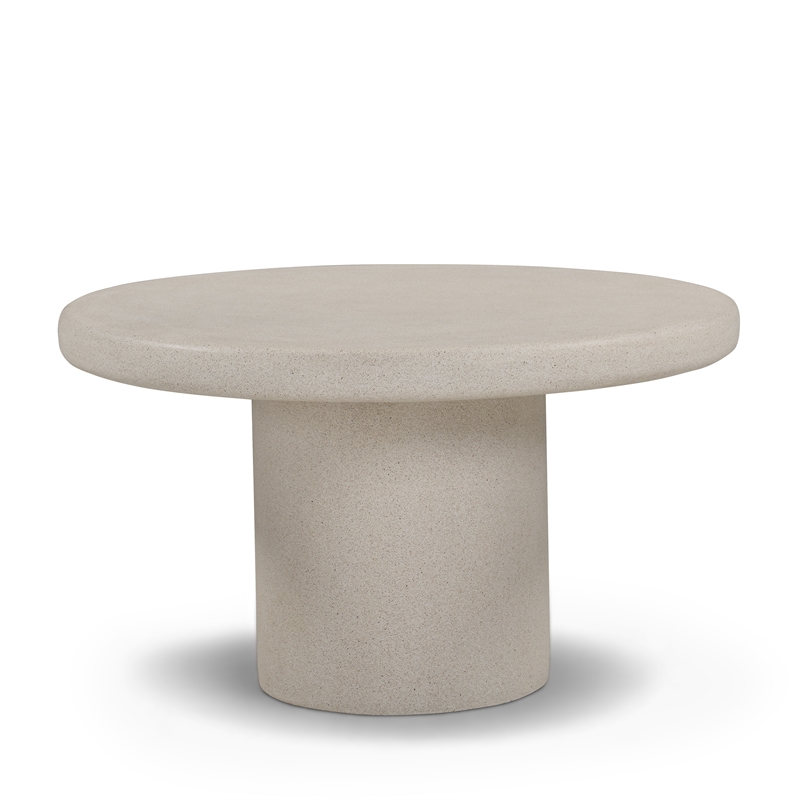 Jade Cream Concrete 28'' Indoor/Outdoor Medium Coffee Table