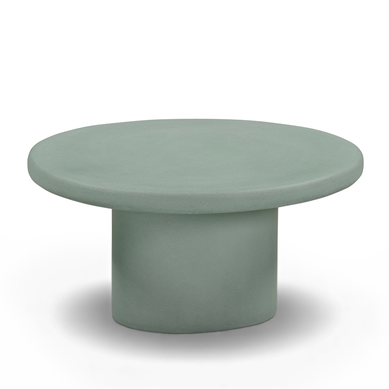 Jade Green Concrete 28'' Indoor/Outdoor Medium Coffee Table