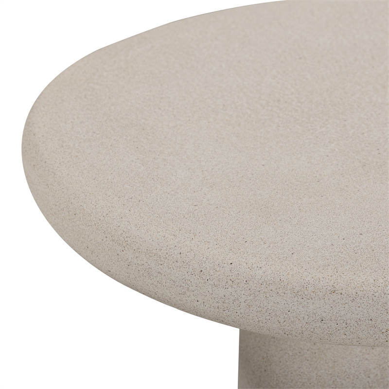 Jade Cream Concrete 21'' Indoor/Outdoor Small Side Table