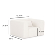 Tarra Cream Chenille Armchair