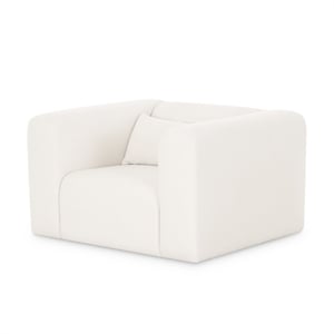 Tarra Cream Chenille Armchair