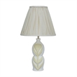 Edith Curved Papier Mache Flower Pleated Table Lamp