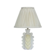 Edith Scalloped Papier Mache Flower Pleated Table Lamp