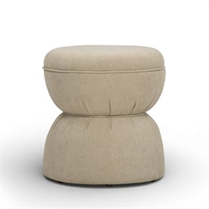 Tomlin Tan Performance Chenille Game Ottoman