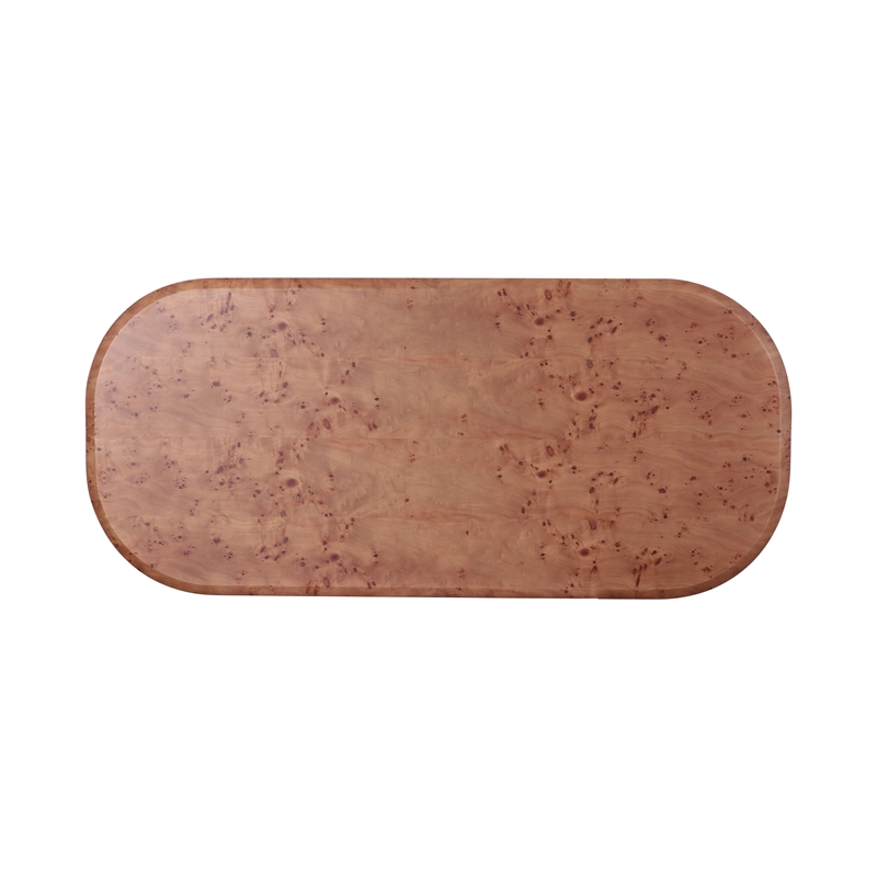 TOV Furniture Gladyss Honey Burl Dining Table