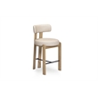 Odessa Taupe Performance Vegan Leather Counter Stool