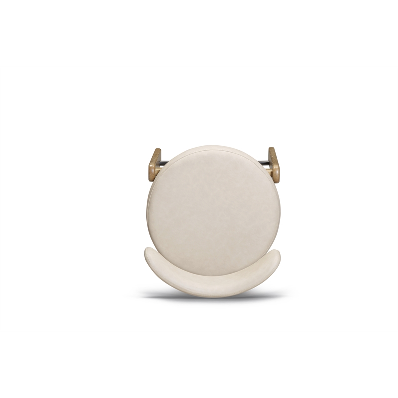 Odessa Taupe Performance Vegan Leather Counter Stool