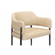 Sezanne Taupe Performance Vegan Leather Dining Chair