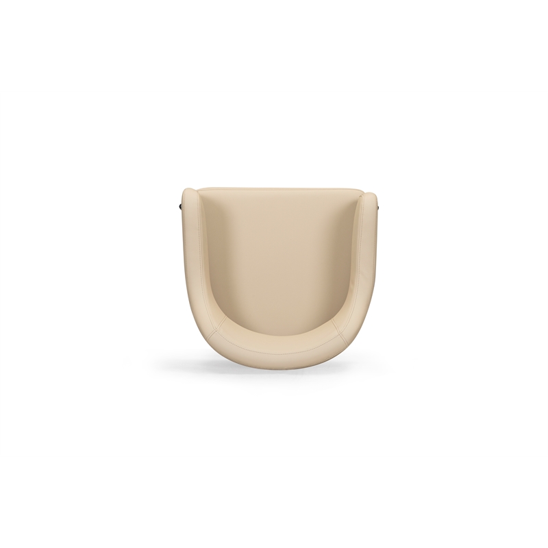 Sezanne Taupe Performance Vegan Leather Dining Chair